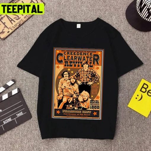 Fillmore East Poster Creedence Clearwater Revival Ccr Rock Music Unisex T-Shirt