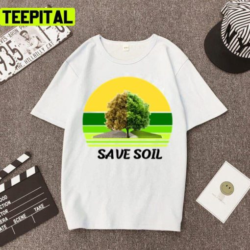 For Green Earth Save Soil Logo Design Unisex T-Shirt