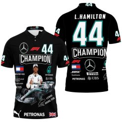 Formula 1 Lewis Hamilton Champion Mercedes 3d Polo Shirt All Over Print Shirt 3d T-shirt