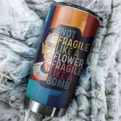 Fragile Like A Bomb Gift For Lover Day Travel Tumbler All Over Print