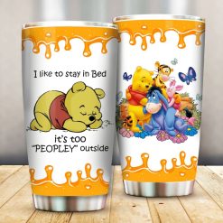 Friend Bear Winnie The Pooh Flower Gift For Lover Day Travel Tumbler