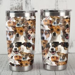 Funny Jack Russell Terrier Dog Gift For Lover Day Travel Tumbler