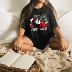 Funny Jesus Saves Hockey Unisex T-Shirt