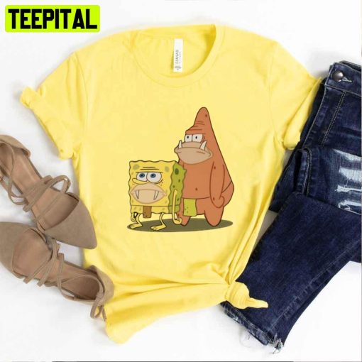 Funny Prehistoric Spongebob And Patrick Unisex T-Shirt