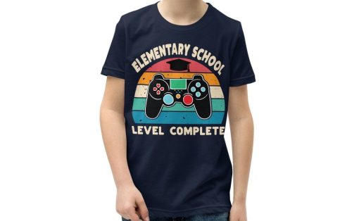 Gamer Boy Elementary Shcool Lever Complete Graduation Day Unisex T-Shirt