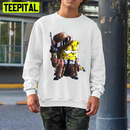 Gangster Spongebob With Gun Unisex T-Shirt