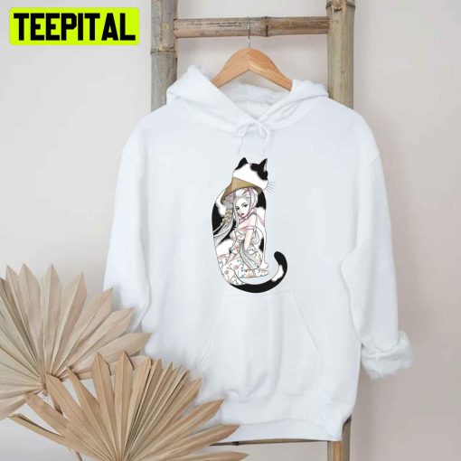 Geisha Cat Tattoo Unisex T-Shirt