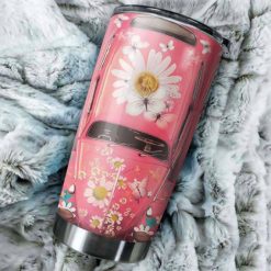 Gift For Hippie Pink Hippie Car Gift For Lover Day Travel Tumbler