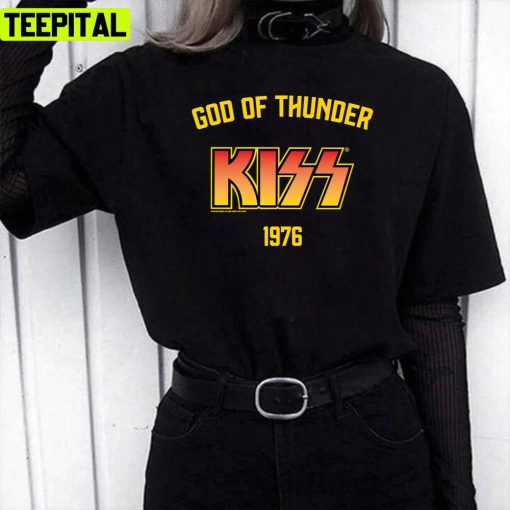 God Of Thunder Kiss Band Design Unisex T-Shirt