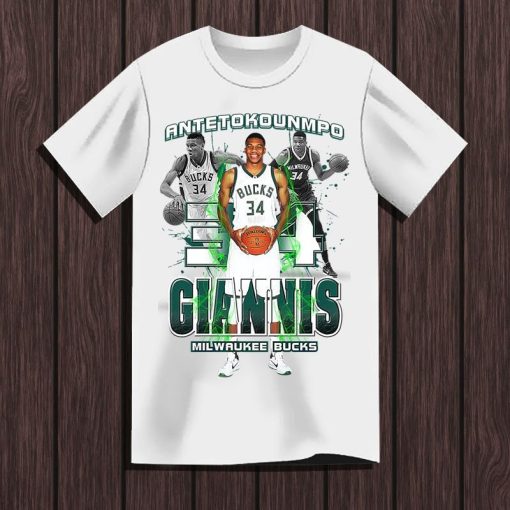 Graphic Style Giannis Antetokounmpo Milwaukee Bucks Basketball Unisex Unisex T-Shirt