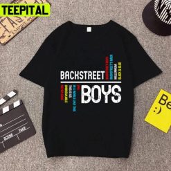 Graphic Text Backstreet Boys Retro Rock Band 90s Unisex T-Shirt