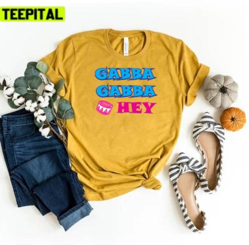 Graphic Text Trendy Gabba Cop Gabba Hey Design Unisex T-Shirt