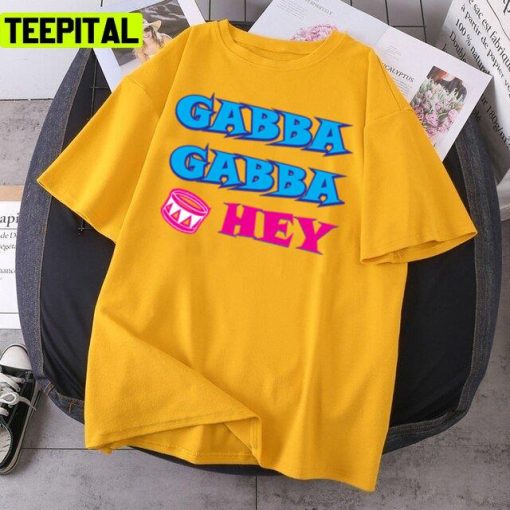 Graphic Text Trendy Gabba Cop Gabba Hey Design Unisex T-Shirt