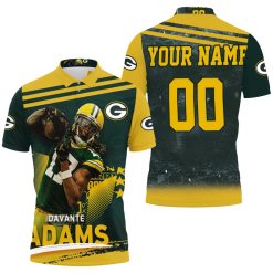 Green Bay Packers Nfc Noth Champions Davante Adams The Pack Is Back Personalized Polo Shirt All Over Print Shirt 3d T-shirt