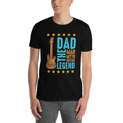 Guitar Dad The Man The Myth The Legend Funny Guitar Player Musician T-Shirt