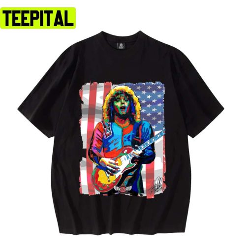 Guitar Hard Rock Music With Signature Limitied Edition Jimmy Page Unisex T-Shirt