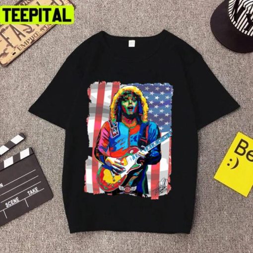 Guitar Hard Rock Music With Signature Limitied Edition Jimmy Page Unisex T-Shirt