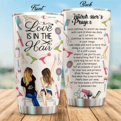 Hair Stylist HairdresserS Prayer Gift For Lover Day Travel Tumbler