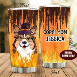 Hallowen Corgi Personalized Gift For Lover Day Travel Tumbler