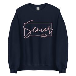 Handwritten Style Senior 2022 Sunisex Sweatshirt Graduation Day Unisex T-Shirt