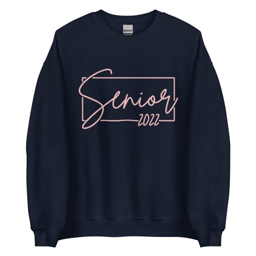 Handwritten Style Senior 2022 Sunisex Sweatshirt Graduation Day Unisex T-Shirt