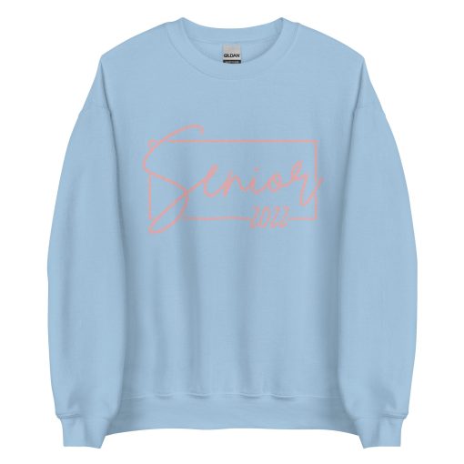 Handwritten Style Senior 2022 Sunisex Sweatshirt Graduation Day Unisex T-Shirt