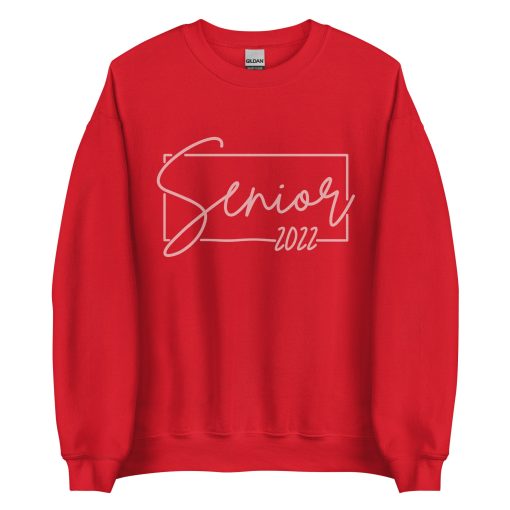 Handwritten Style Senior 2022 Sunisex Sweatshirt Graduation Day Unisex T-Shirt