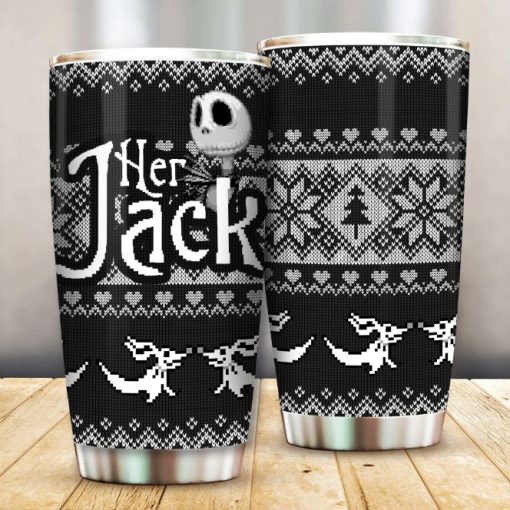 Her Jack Nightmare Couple 102 Gift For Lover Day Travel Tumbler