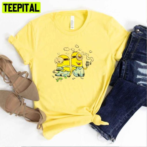 High Minions With Weed Unisex T-Shirt