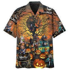 Horror, Jason, Friday the 13th, Michael Myers & Friend Hawaiian Shirt, Hawaiian HA33