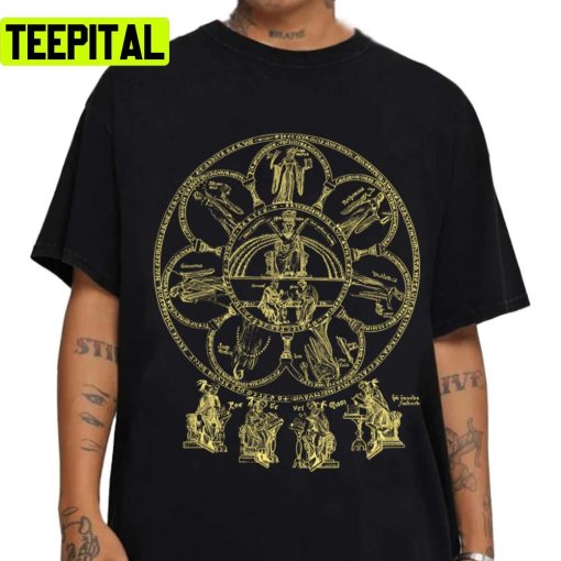 Hortus Delicarium Gold 12th Century Unisex T-Shirt