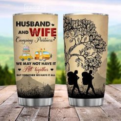 Husband And Wife Camping Partners Gift For Lover Day Travel Tumbler