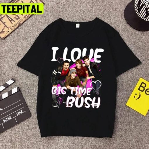 I Love Rush Big Time Rush Btr Retro Rock Band Unisex T-Shirt