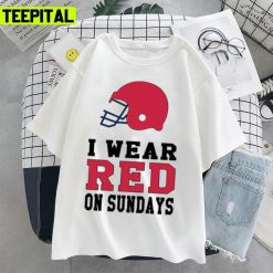 I Wear Falcon Red On Sundays Atlanta Falcons Unisex T-Shirt