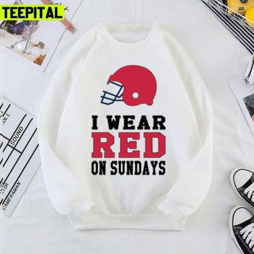 I Wear Falcon Red On Sundays Atlanta Falcons Unisex T-Shirt