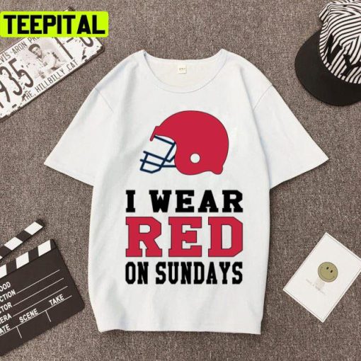 I Wear Falcon Red On Sundays Atlanta Falcons Unisex T-Shirt