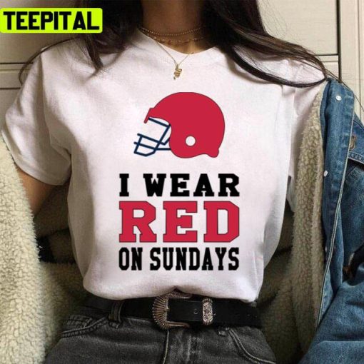 I Wear Falcon Red On Sundays Atlanta Falcons Unisex T-Shirt