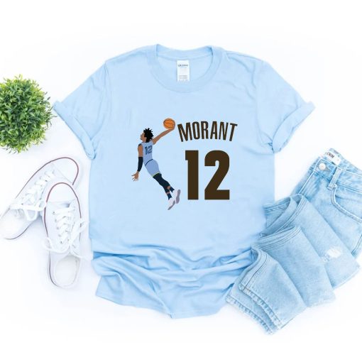 Ja Morant 12 Memphis Grizzlies Graphic Vintage Basketball Unisex T-Shirt