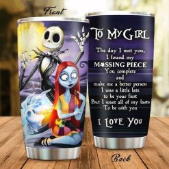 Jack Skellington And Sally Letter To My Girl Tumbler All Over Print