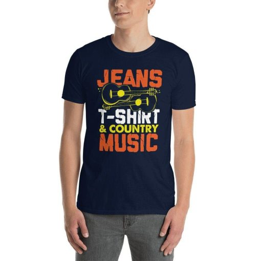 Jeans T-Shirt  Country Music Retro Cowboy Cowgirl Music Lovers Hillbilly Holler Musical Western Roots