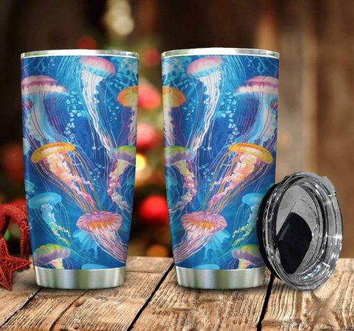 Jellyfish Ocean Gift For Lover Day Travel Tumbler All Over Print