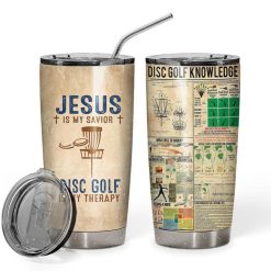 Jesus Disc Golf Custom Name Gift For Lover Day Travel Tumbler