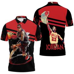 Jordan 23 Chicago Bulls Polo Shirt All Over Print Shirt 3d T-shirt