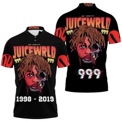 Juice Wrld 999 Pop Half Skull Polo Shirt  All Over Print Shirt 3d T-shirt