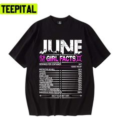 June Gemini Girl Facts Design Unisex T-Shirt