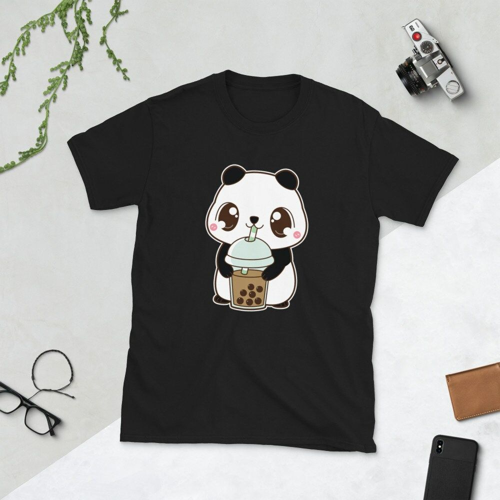 Bubble Milk Tea Boba Cute Bear Kawaii Aesthetic Toddler T-Shirt by