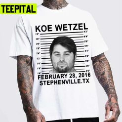 King For Prison Feb 28 2016 Wasted Retro Wave Koe Wetzel Unisex T-Shirt