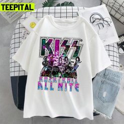 Kiss Rock N Roll All Nite Vintage Retro Design Unisex T-Shirt