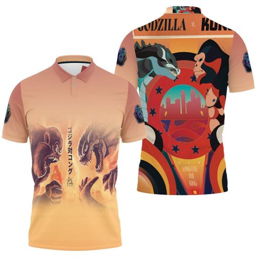 Kong Vs Godzilla Legend Monsters Coming Out Artwork Godzilla Vs Kong Polo Shirt All Over Print Shirt 3d T-shirt