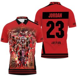 Legend Chicago Bulls 23 Michael Jordan Polo Shirt All Over Print Shirt 3d T-shirt